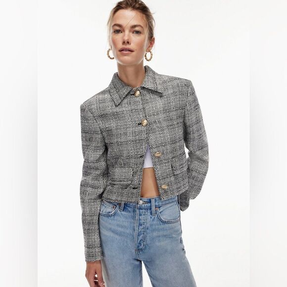 NWOT Babaton Aritzia Frances Jacket Vibrant Green RARE Veronica Riverdale - Picture 8 of 12